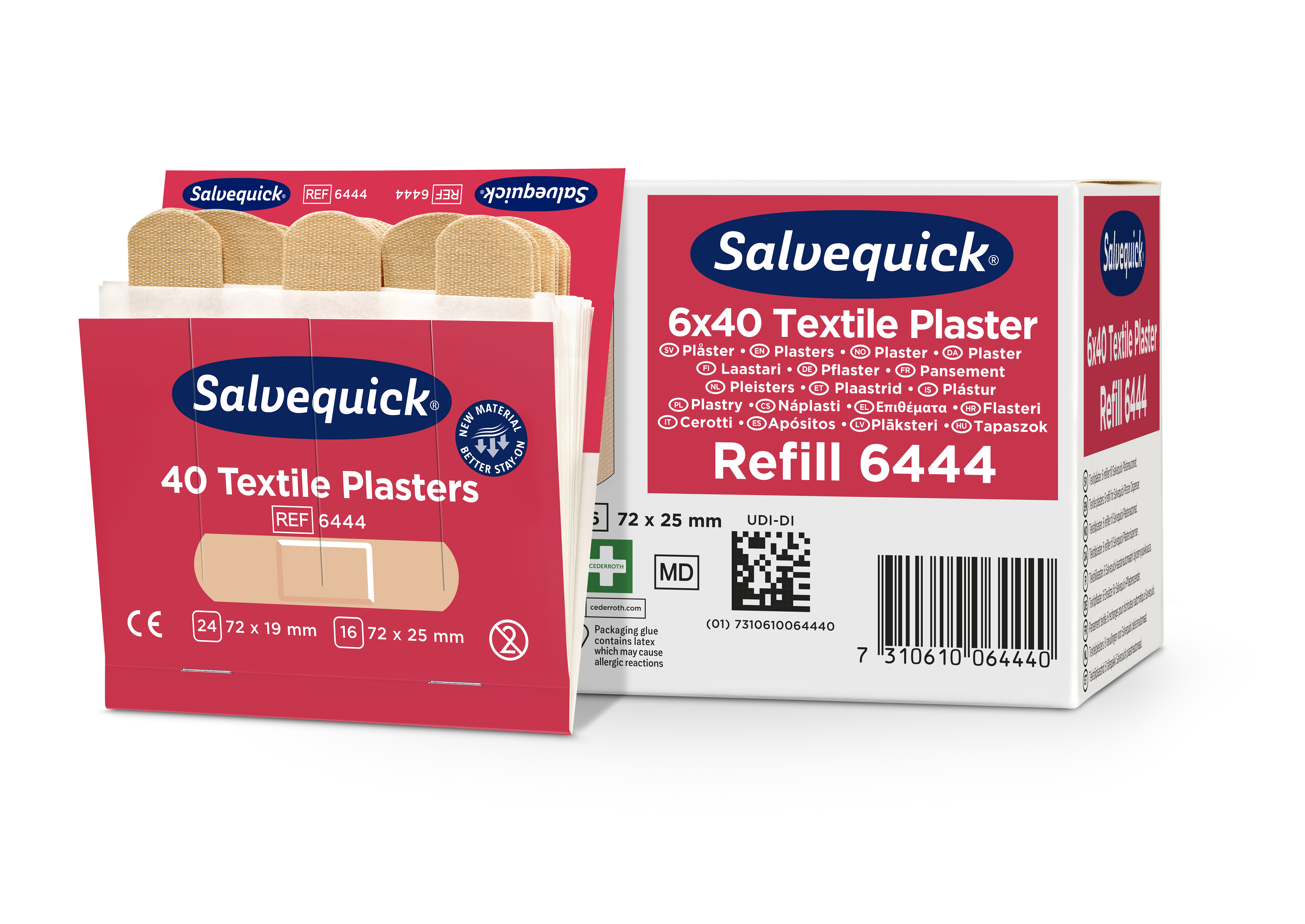 Cederroth Salvequick Textilpflaster - 40 Pflaster