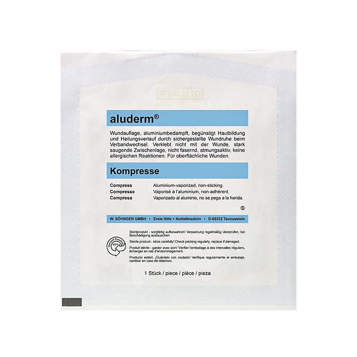 Aluderm® Kompresse einzeln 10 x 10 cm