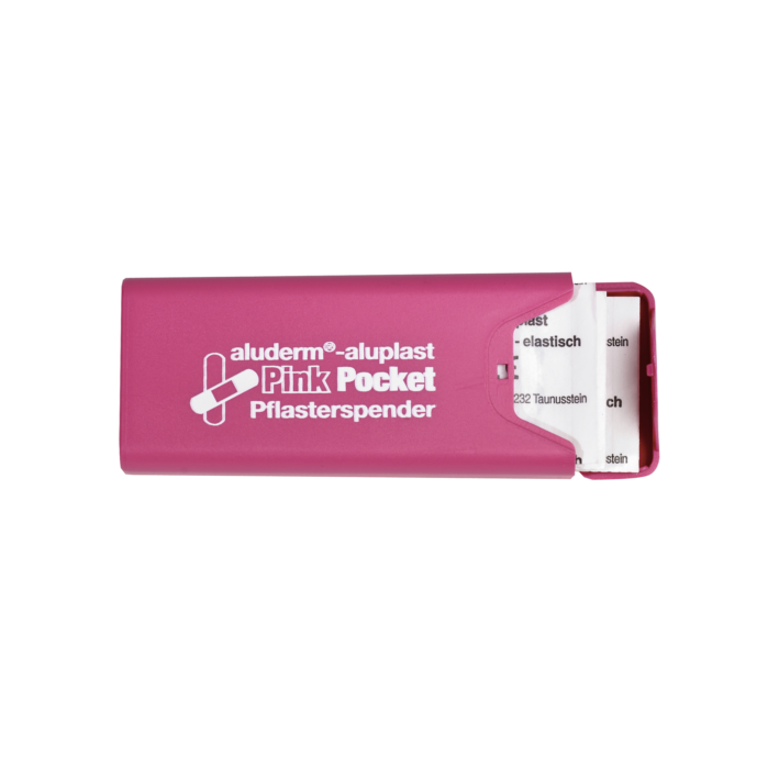 PINK POCKET Pflasterspender aluderm®-aluplast gefüllt