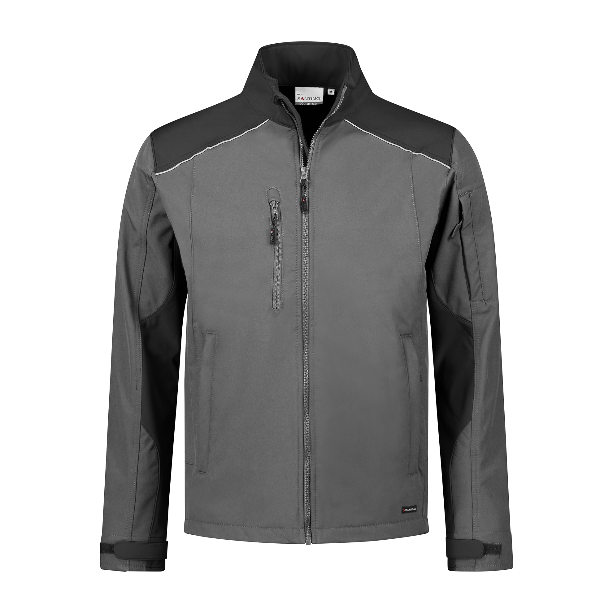Santino Softshell Jack Tour Graphit/Schwarz  Gr. XL