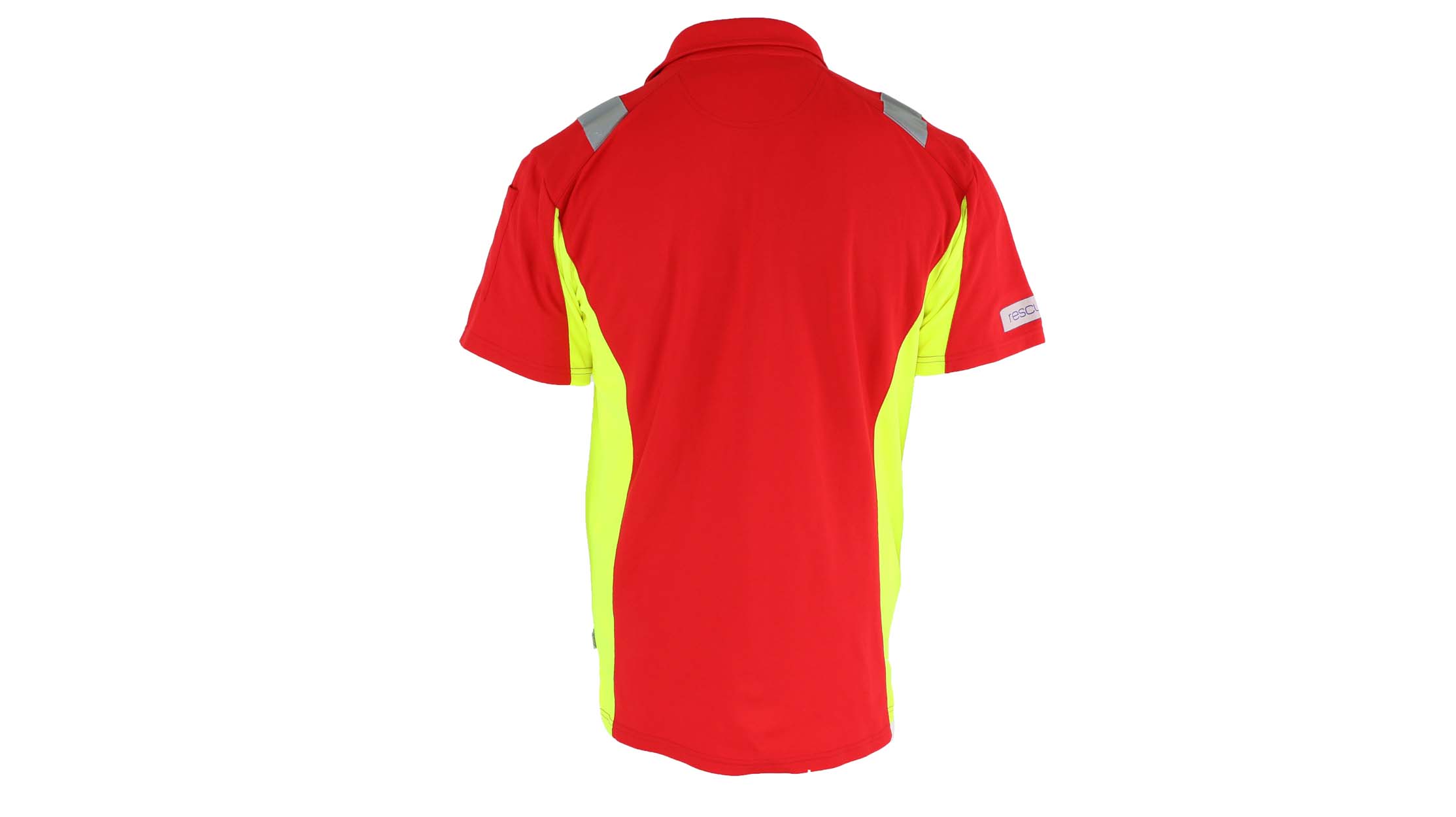 Poloshirt Dynamic Größe in rot/neongelb