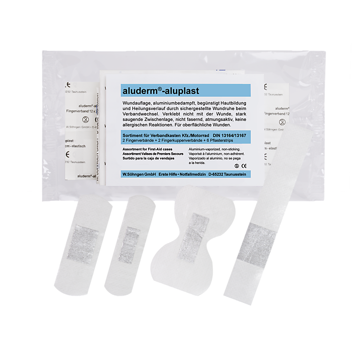 aluderm®-aluplast Sortiment DIN 13164/13167