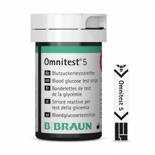 Blutzuckerteststreifen Omnitest® 5 - Packung à 2 x 25 Stück