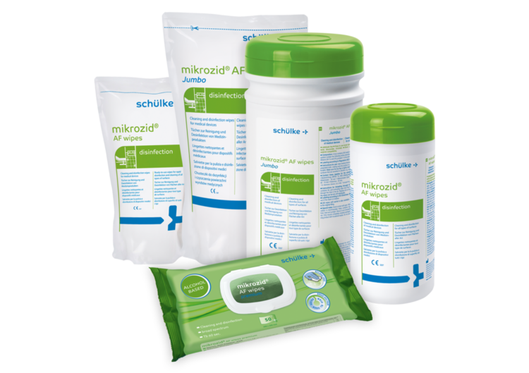 mikrozid AF wipes premium Desinfektionstücher - 12 x 50 Stück