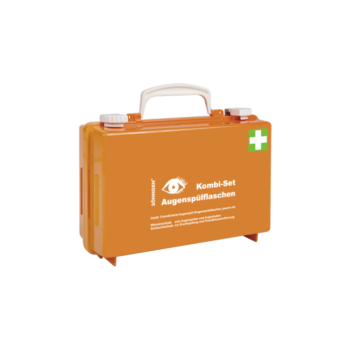 Kombi-Set Augenspülstation QUICK-CD orange