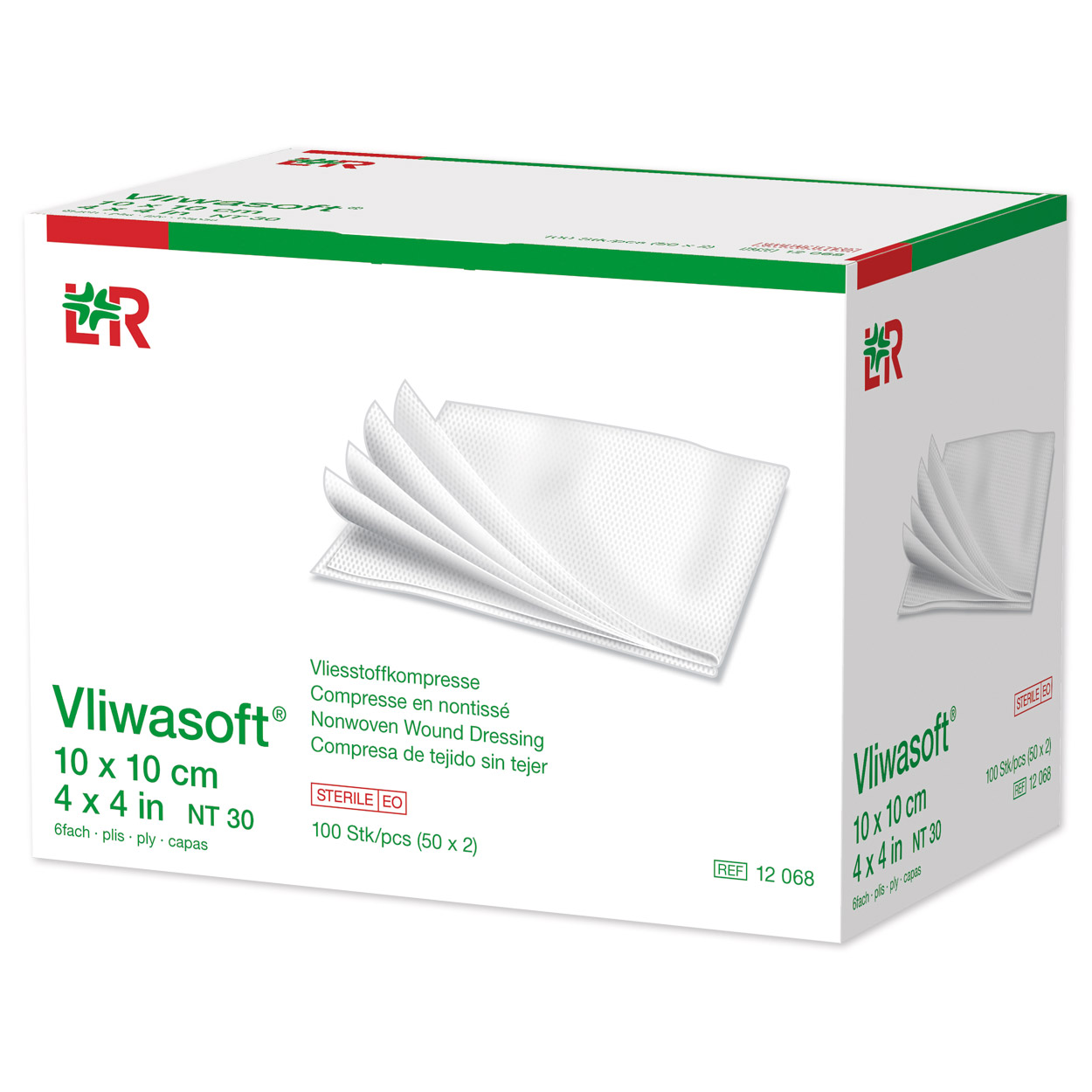 Vliwasoft® Vliesstoffkompressen 10 x 10 cm - 100 Stück