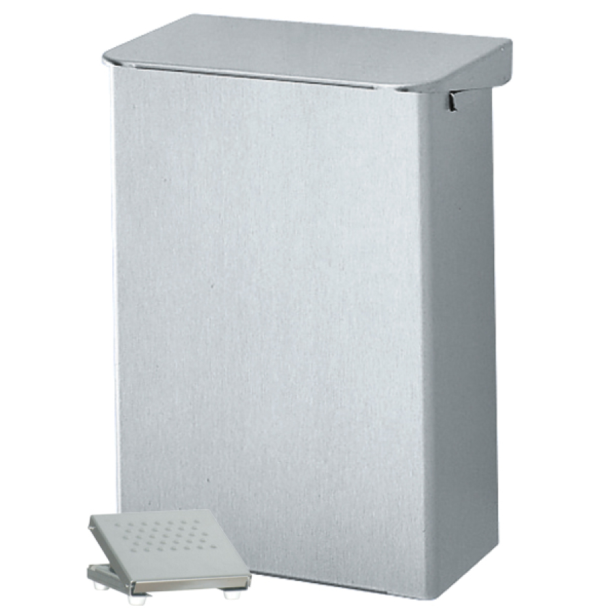 ingo-man® plus AB 6 Abfallbehälter - Volumen: 6 Liter, Aluminium, pulverbeschichtet