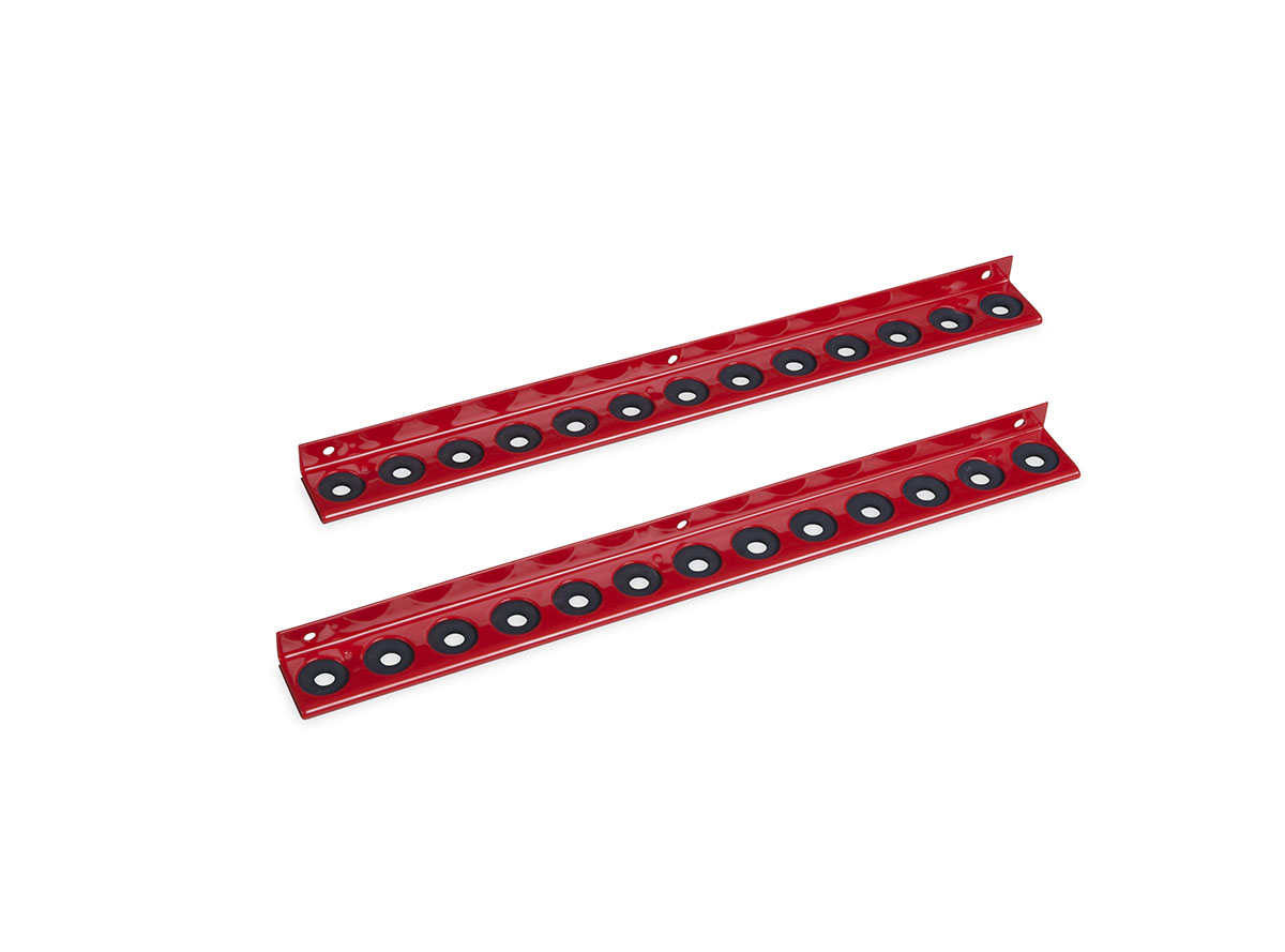 Ampullenleiste 260 mm lang, rot, mit je 13 Ampullenplätzen, Satz 2 Stück