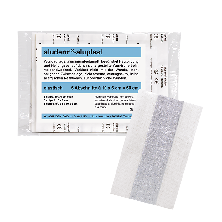 aluderm® - aluplast elastisch 5 x 10 x 6 cm = 50 x 6 cm