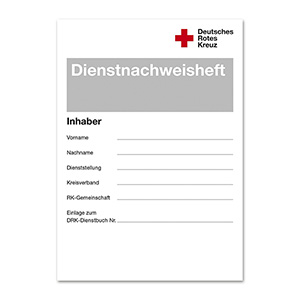 Dienstnachweisheft, 1 VE à 8 Stück