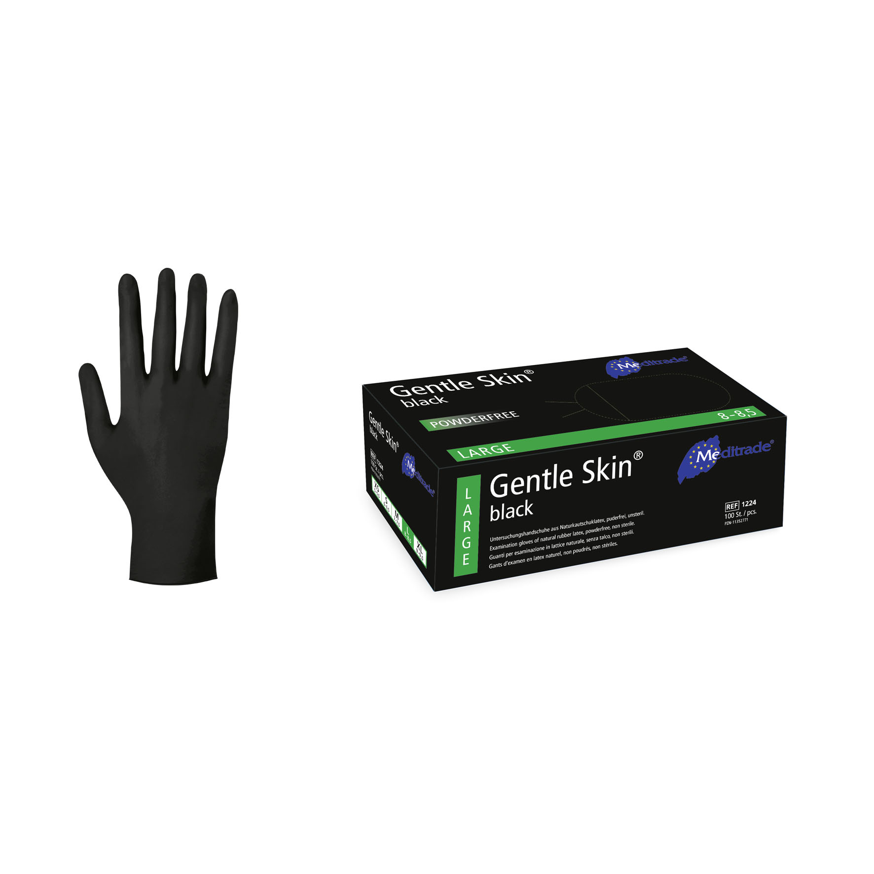 Gentle Skin® black Untersuchungshandschuhe - Packung à 100 Stück