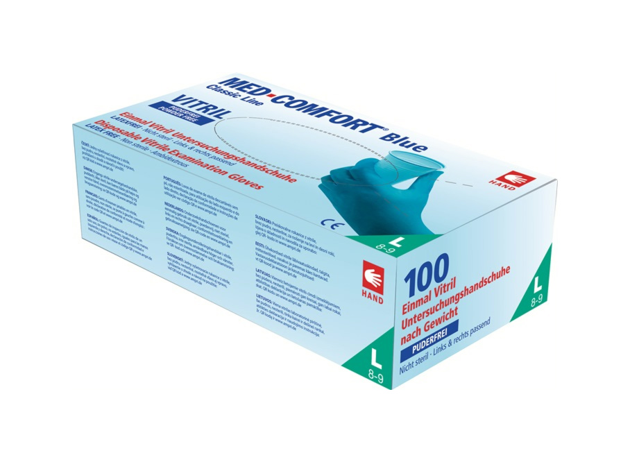 Med-Comfort Vitril® Untersuchungshandschuhe -  Packung à 100 Stück