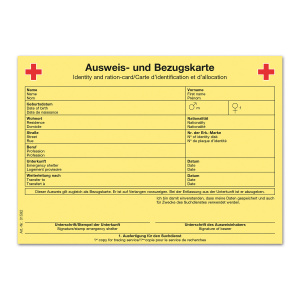 Ausweis- und Bezugskarte DIN A6, Packung à 100 Stück