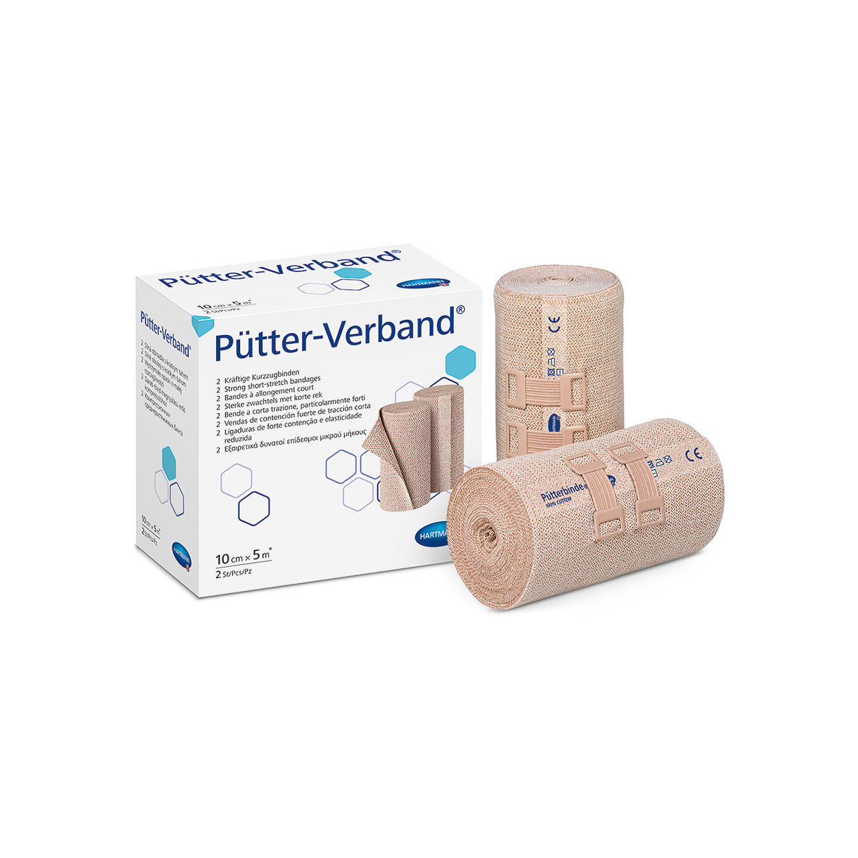 Pütter-Verband® eWZ Medice in 10cm, 1 Faltschachtel à 2 Binden