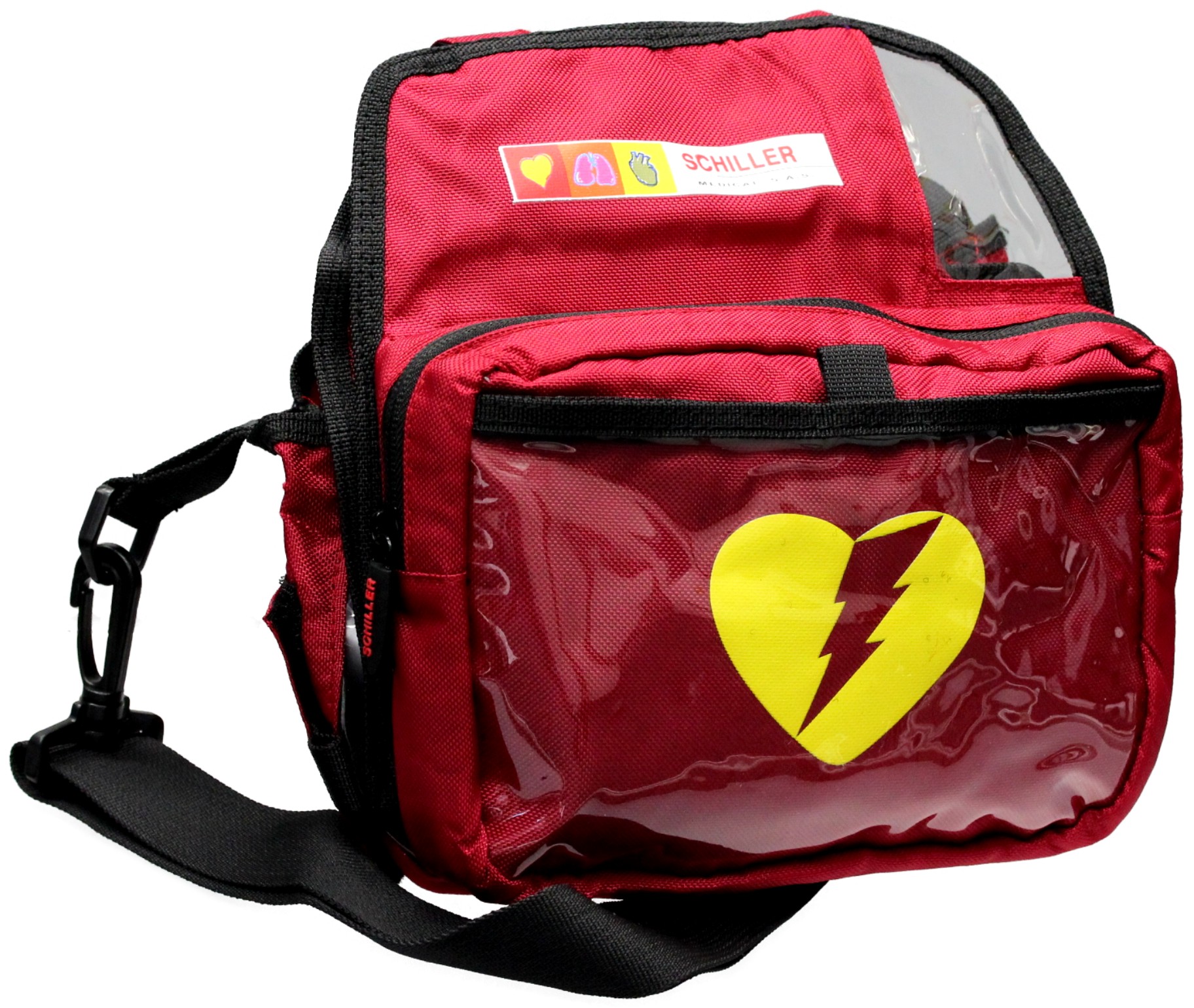 Schiller FRED easy Tragetasche Standard mit Tragegurt, rot