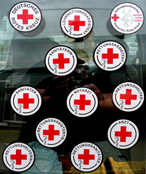 Autoplakette Rettungsassistentin