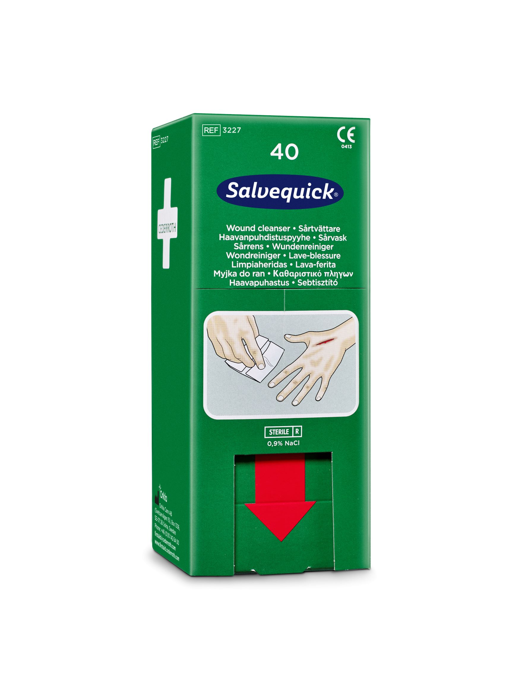 Cederroth Savett Wundreiniger - Nachfüllpackung 40 Tücher