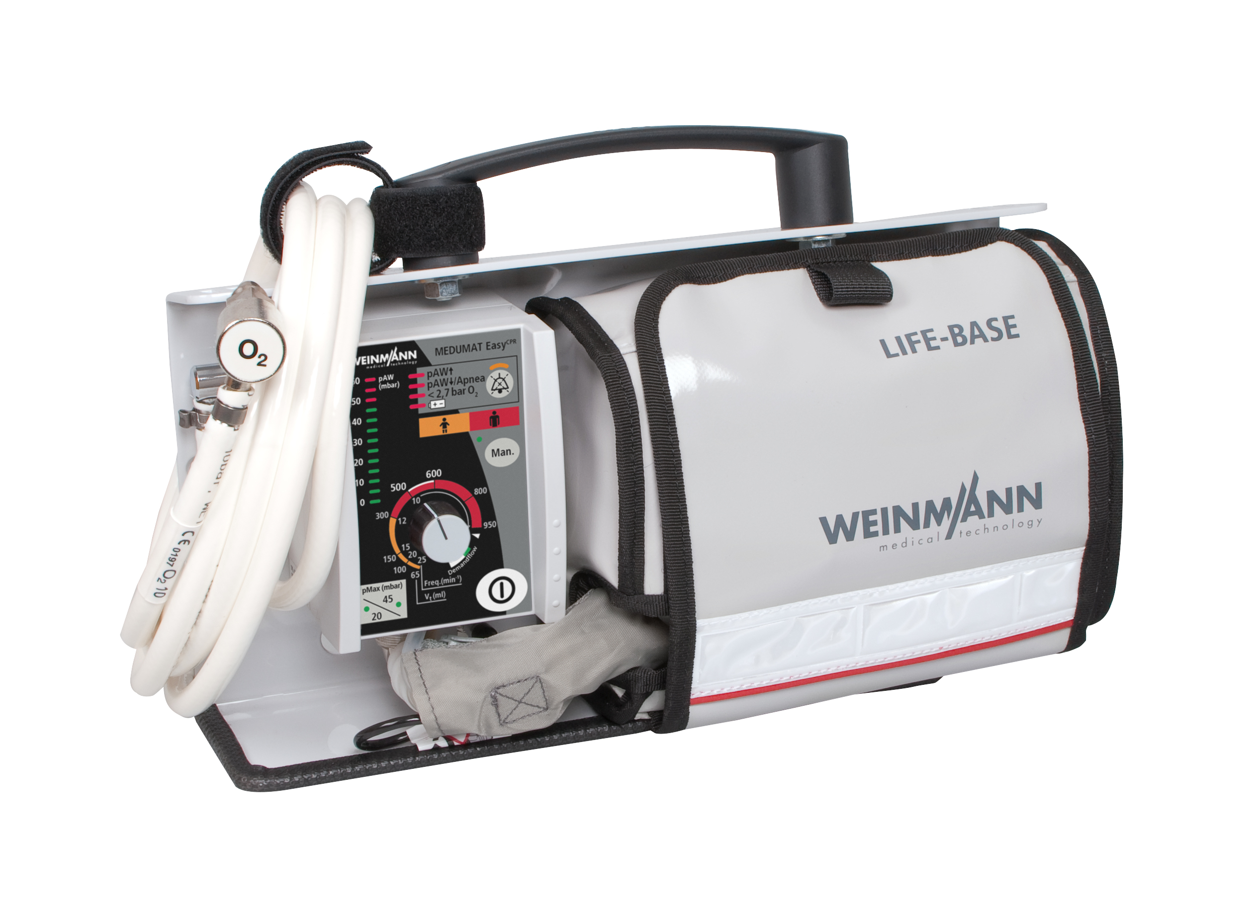 MEDUMAT Easy CPR auf LIFE-BASE light mit Zubehörtasche