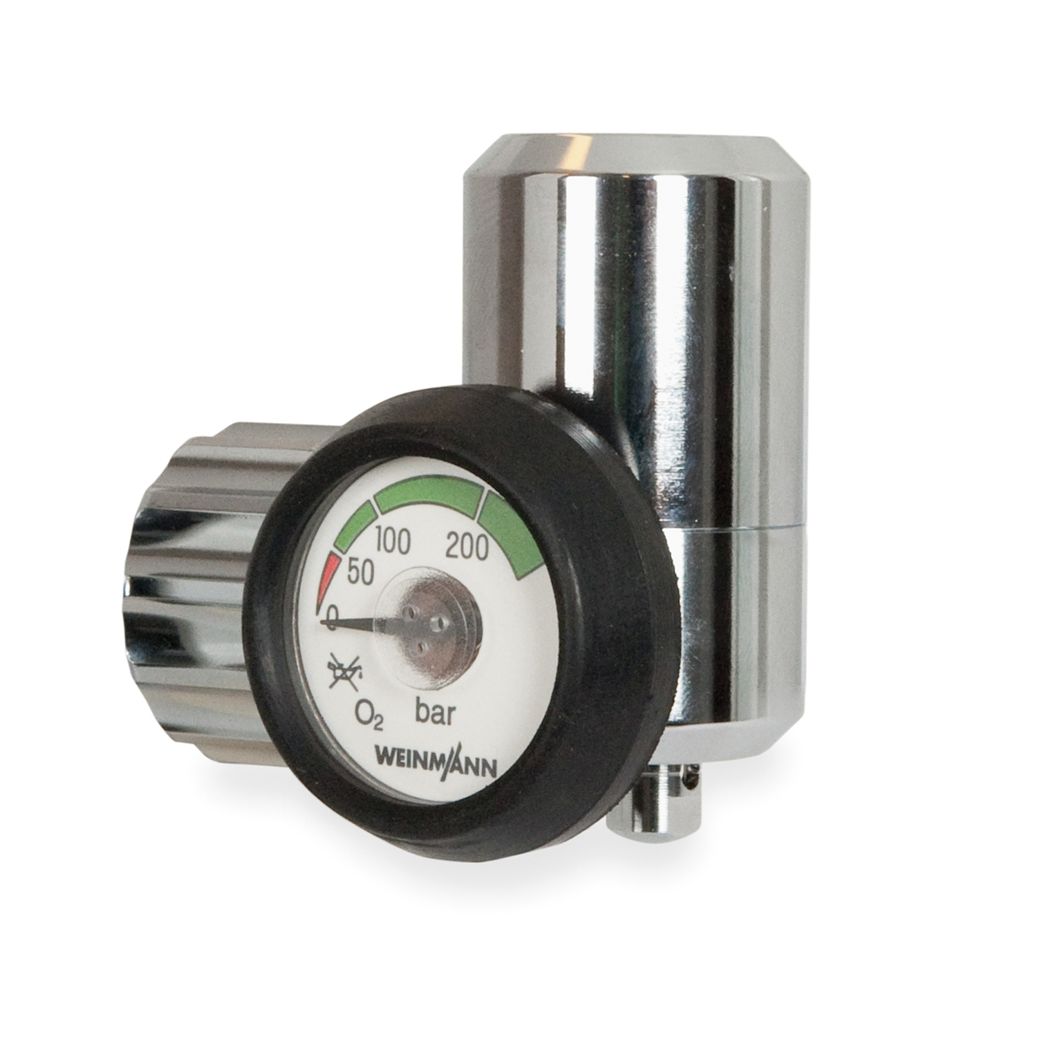 OXYWAY Fix III, G 3/4' mit flachem Manometer  Druckminderer für Sauerstoff,