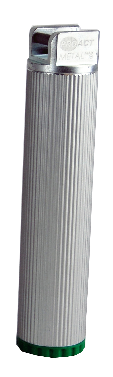 Laryngoskop-Handgriff Metal Max+, mit Batterien, grün