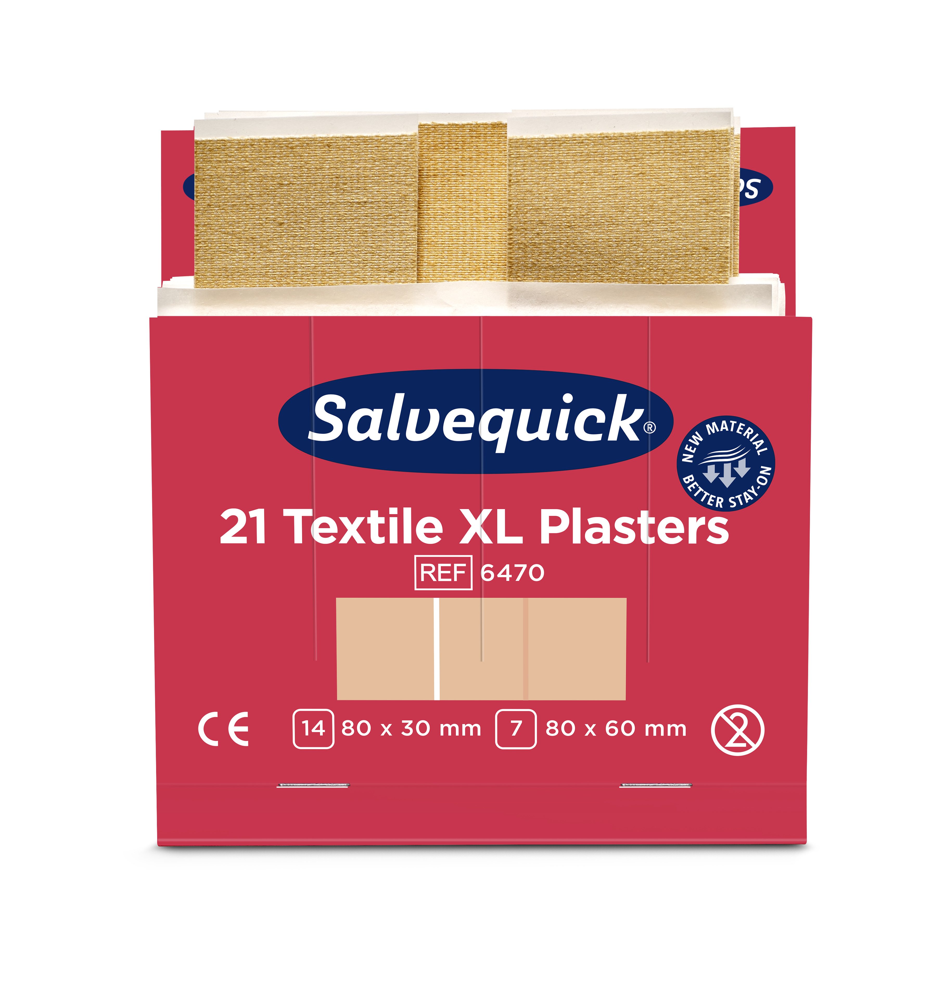 Cederroth Salvequick Textilpflaster XL - 21 Pflaster