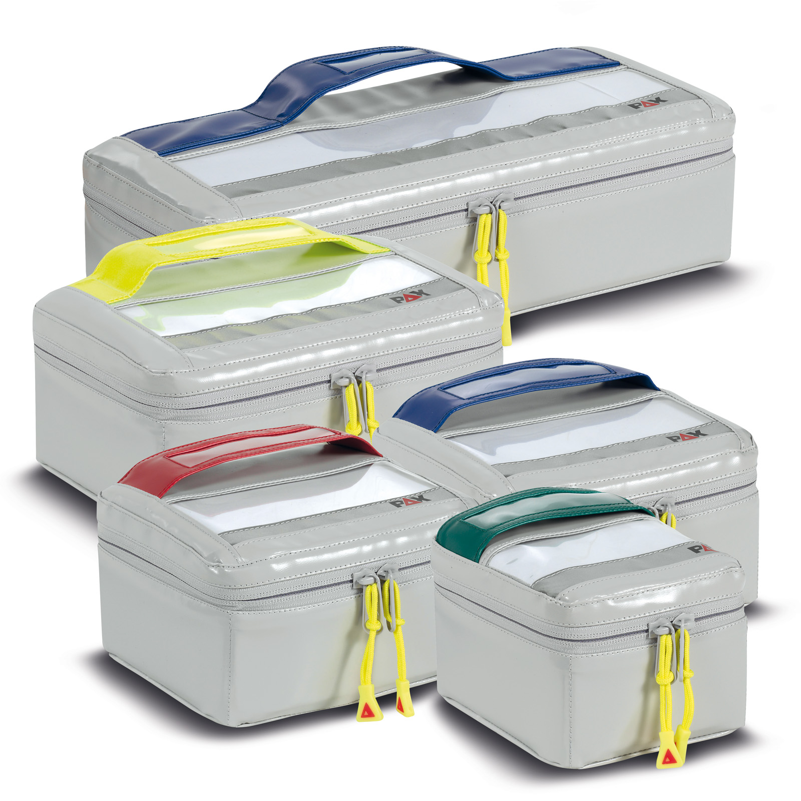 Notfallrucksack P5/11 L Klarsichtmodulset 1, PAX-Tec + in rot