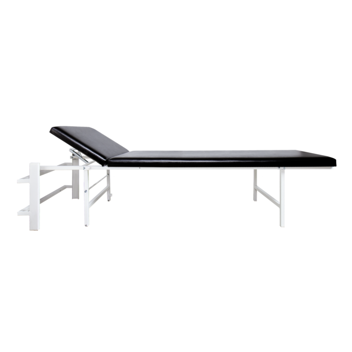 Wandklapp-Ruheraumliege Stahl Kopfteil verst.,senkr.,schwarz