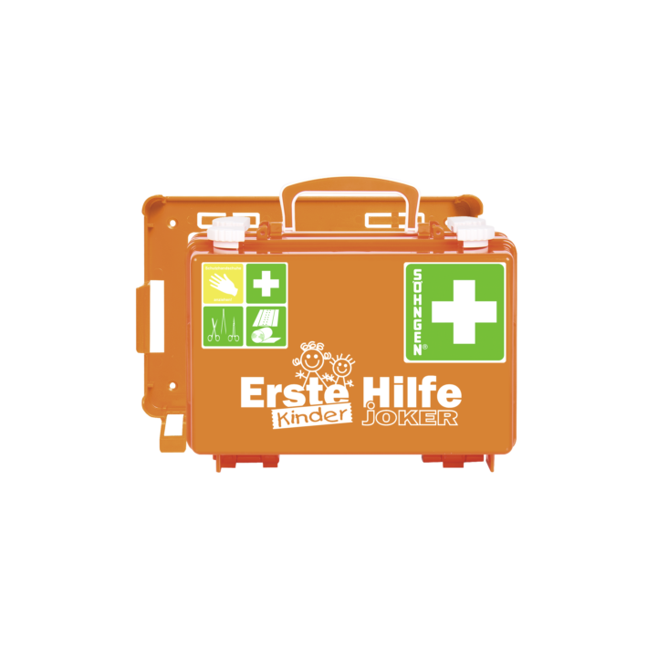 Erste-Hilfe-Koffer QUICK - CD Kinder JOKER orange