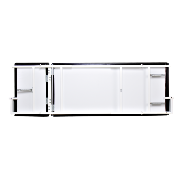 Wandklapp-Ruheraumliege Stahl Kopf/Fuß verst.,waag., schwarz