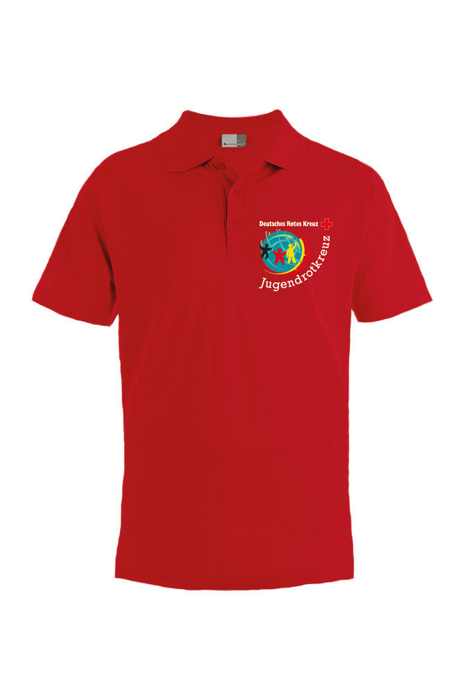 JRK Poloshirt rot, gestickt