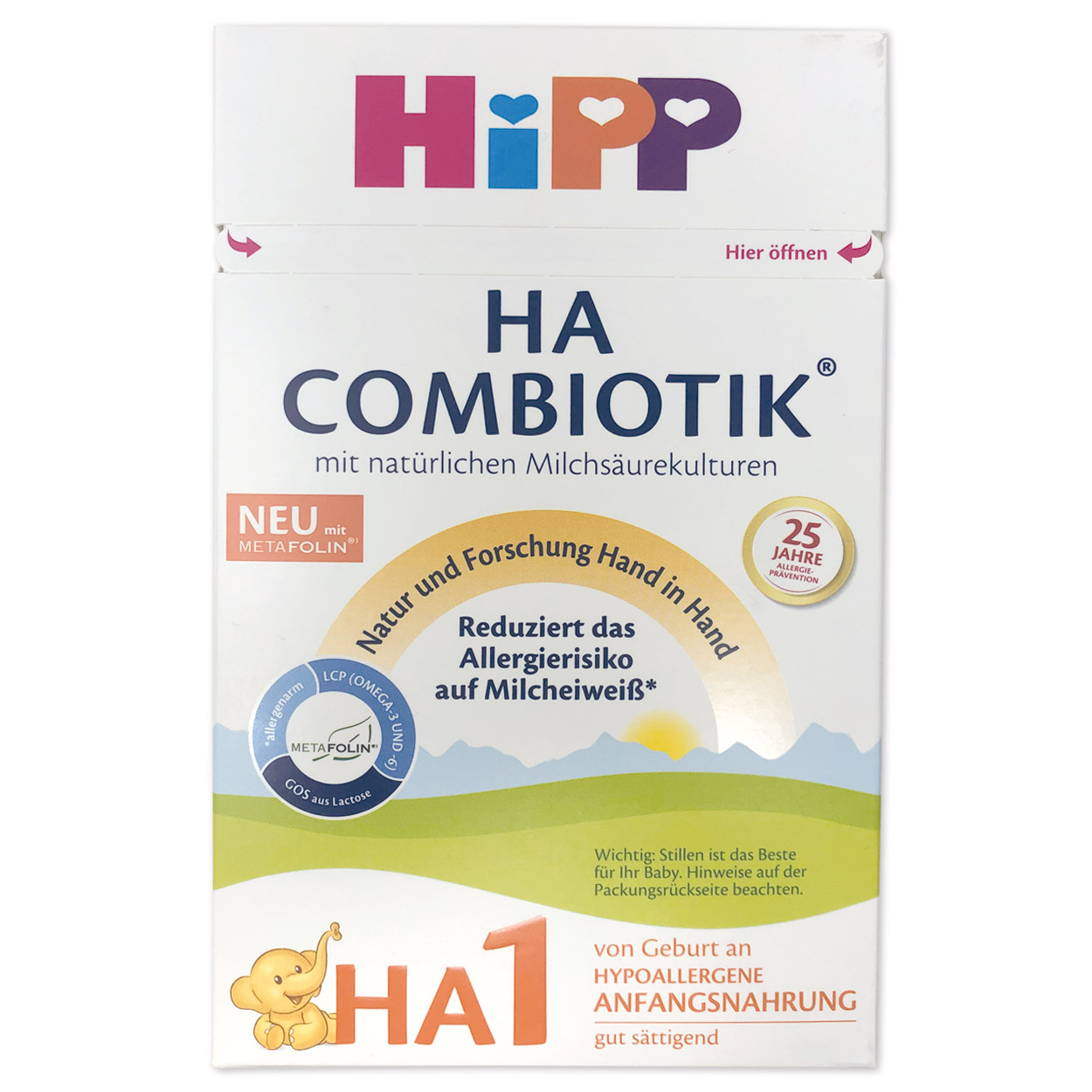 HiPP HA 1 COMBIOTIK® Milchnahrung 600 g - Karton à 4 Stück