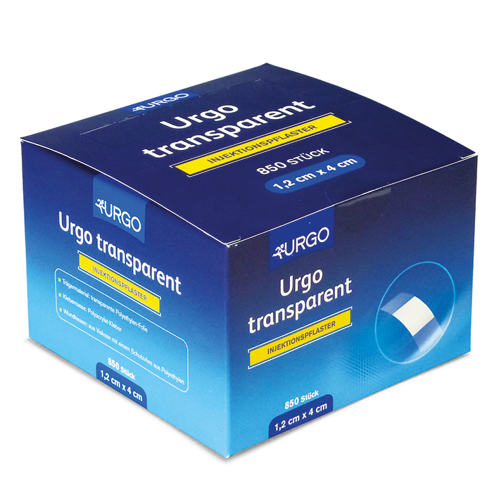 Urgo transparent Injektionspflaster 1,2 x 4 cm - 850 Stück