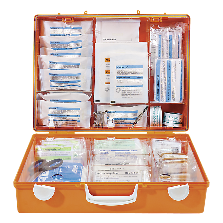Erste Hilfe-Koffer MT-CD Industrie Norm Plus orange