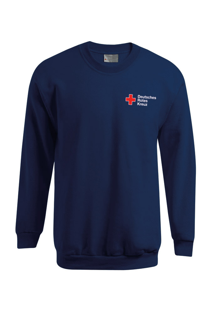 Sweatshirt blau mit DRK Kompaktlogo