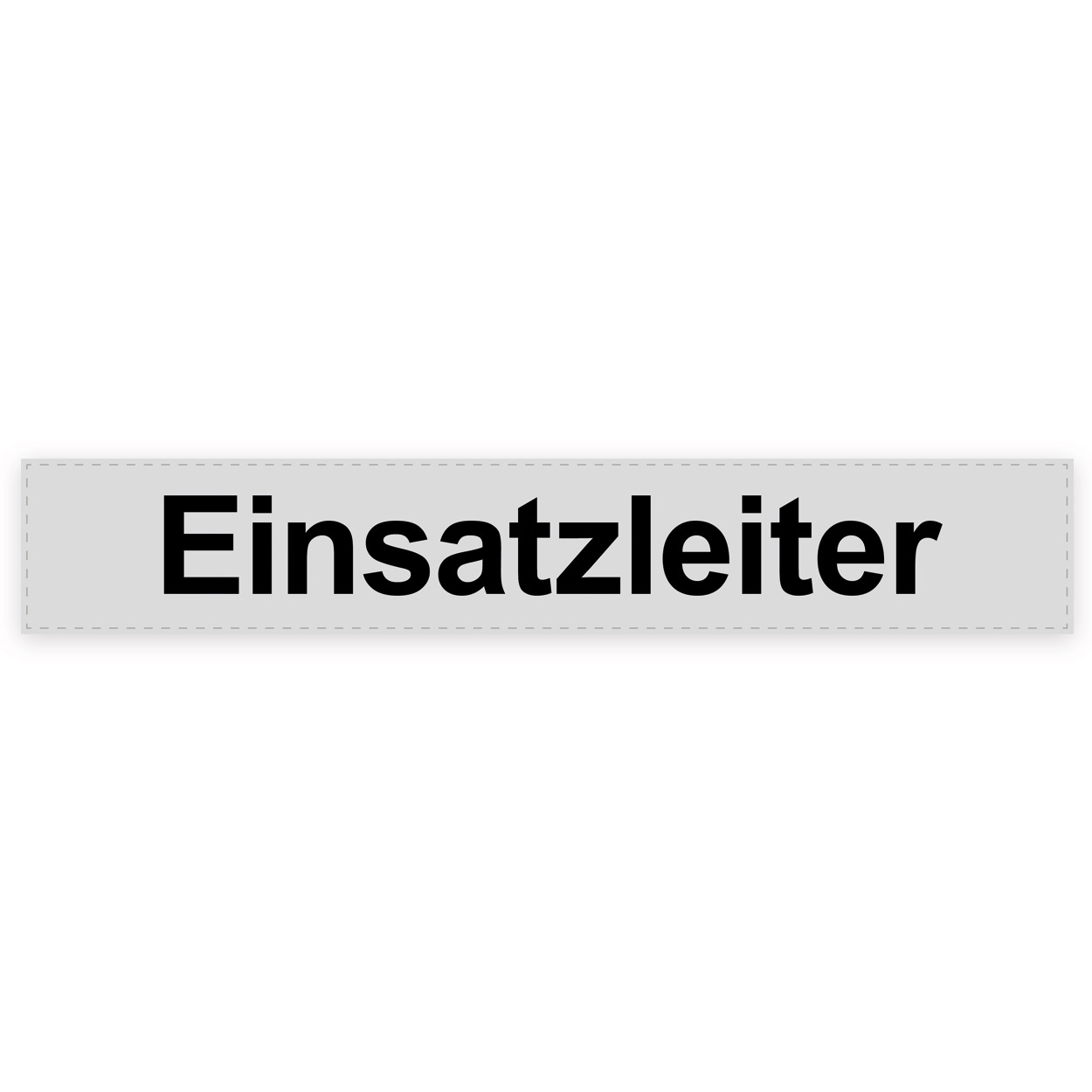 Rückenschild Einsatzleiter, silber