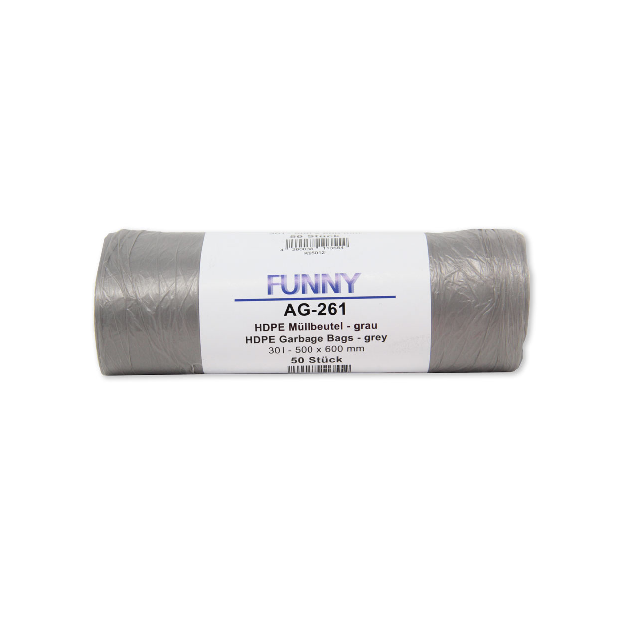 Abfallbeutel 16 Liter transparent, Rolle (50 Stück)