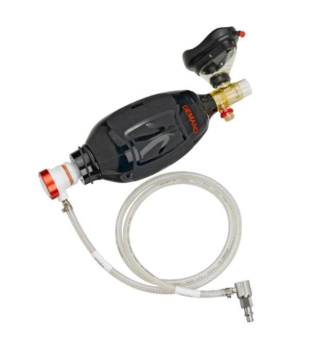 Druckschlauch 1,5 m mit O2-DIN-Entnahme-Stecker für ZGA-Steckdose