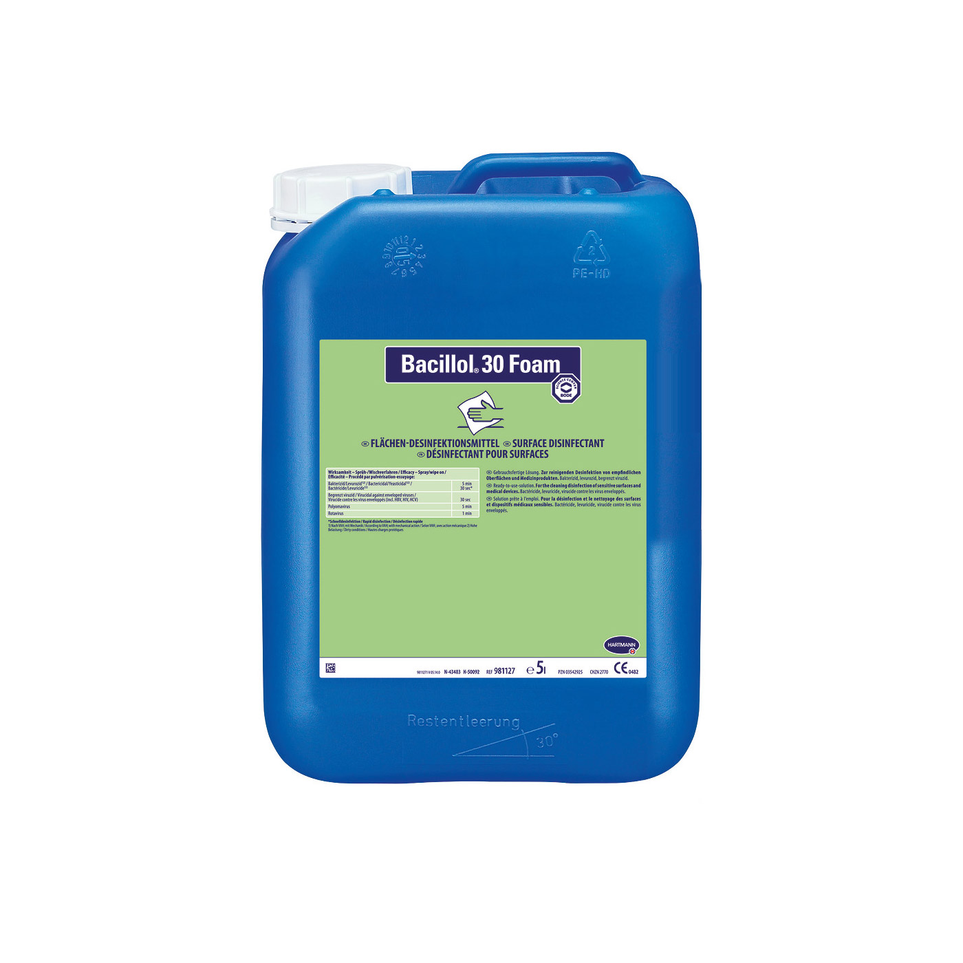 Bacillol® 30 Foam, 5 Liter Kanister