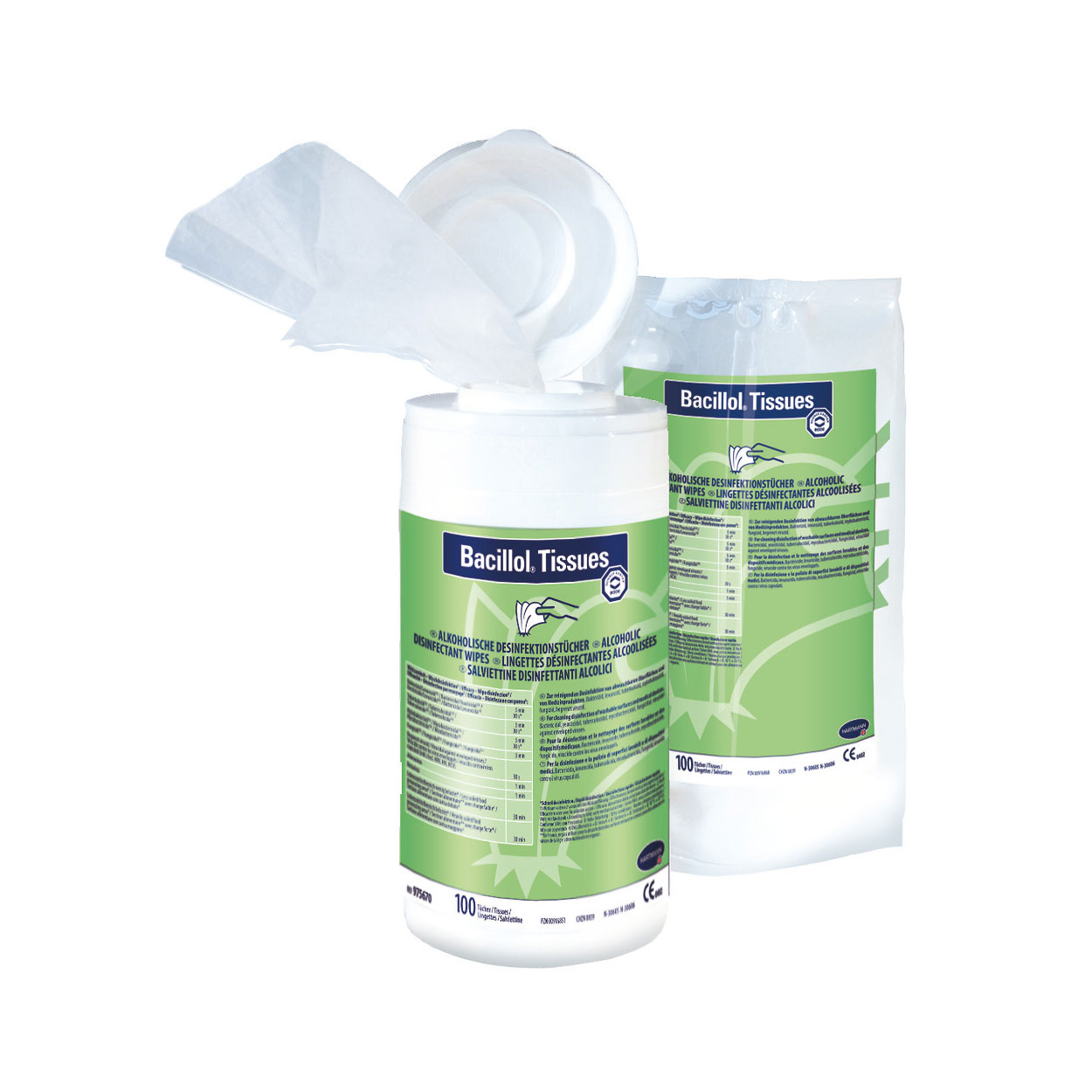 Bacillol® Tissues, Nachfüllbeutel mit 100 Tüchern