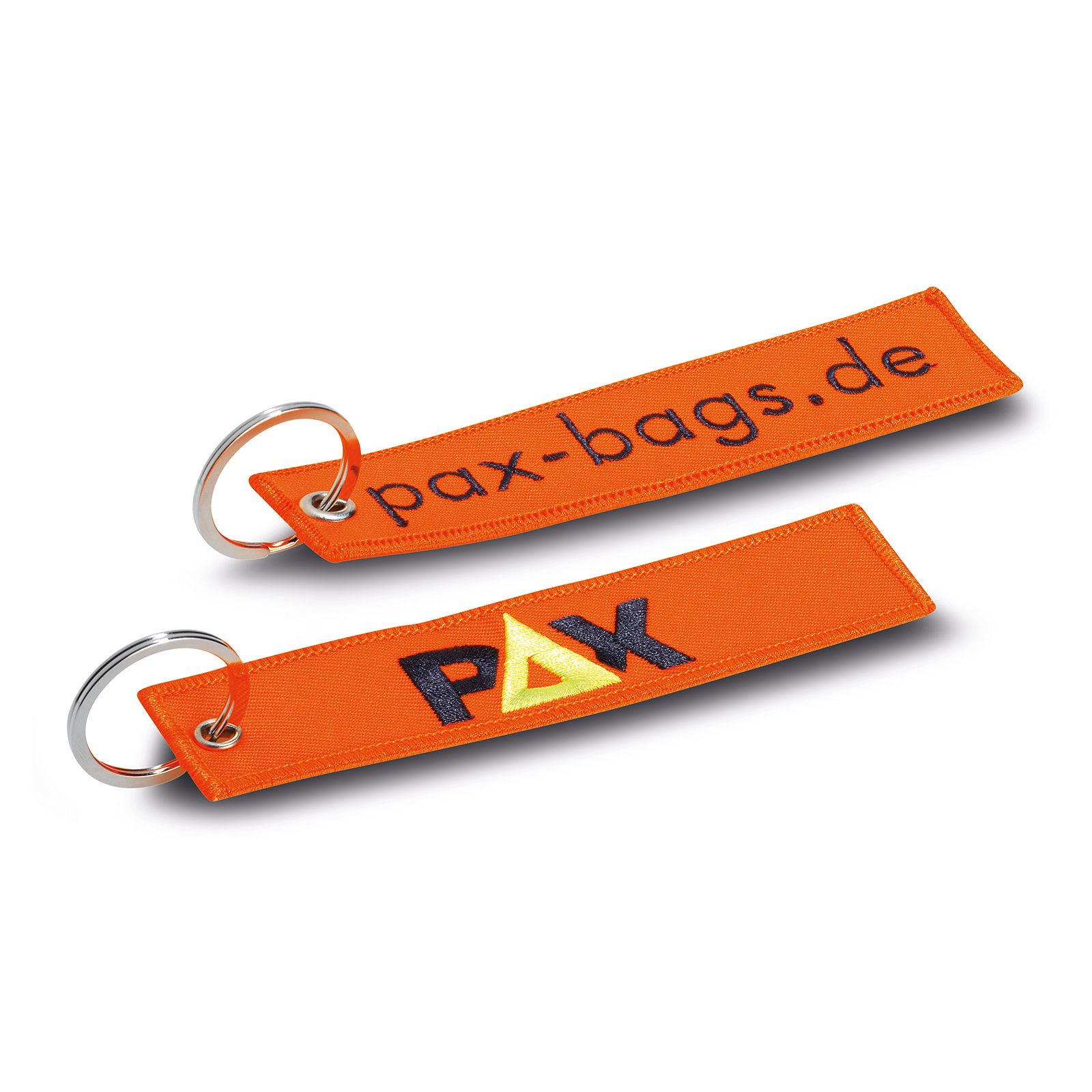 Schlüsselanhänger in tagesleuchtorange