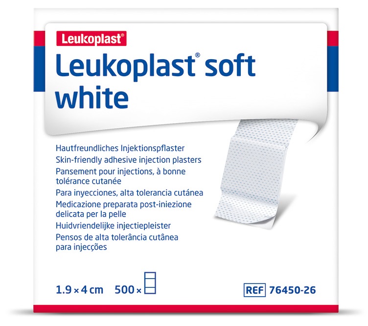 Leukoplast Soft White Injektionspflaster 1,9 x 4 cm - Packung à 500 Stück