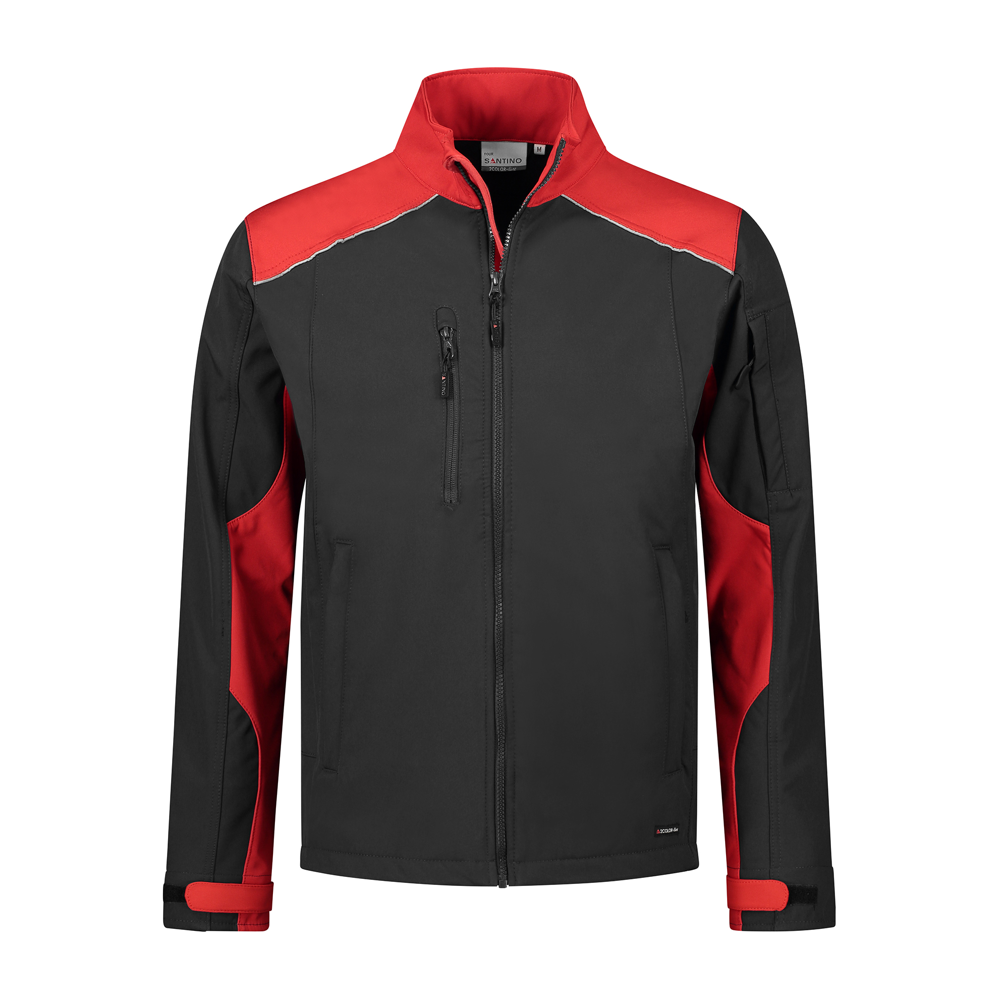 Santino Softshell Jack Tour Schwarz/Rot Gr. L