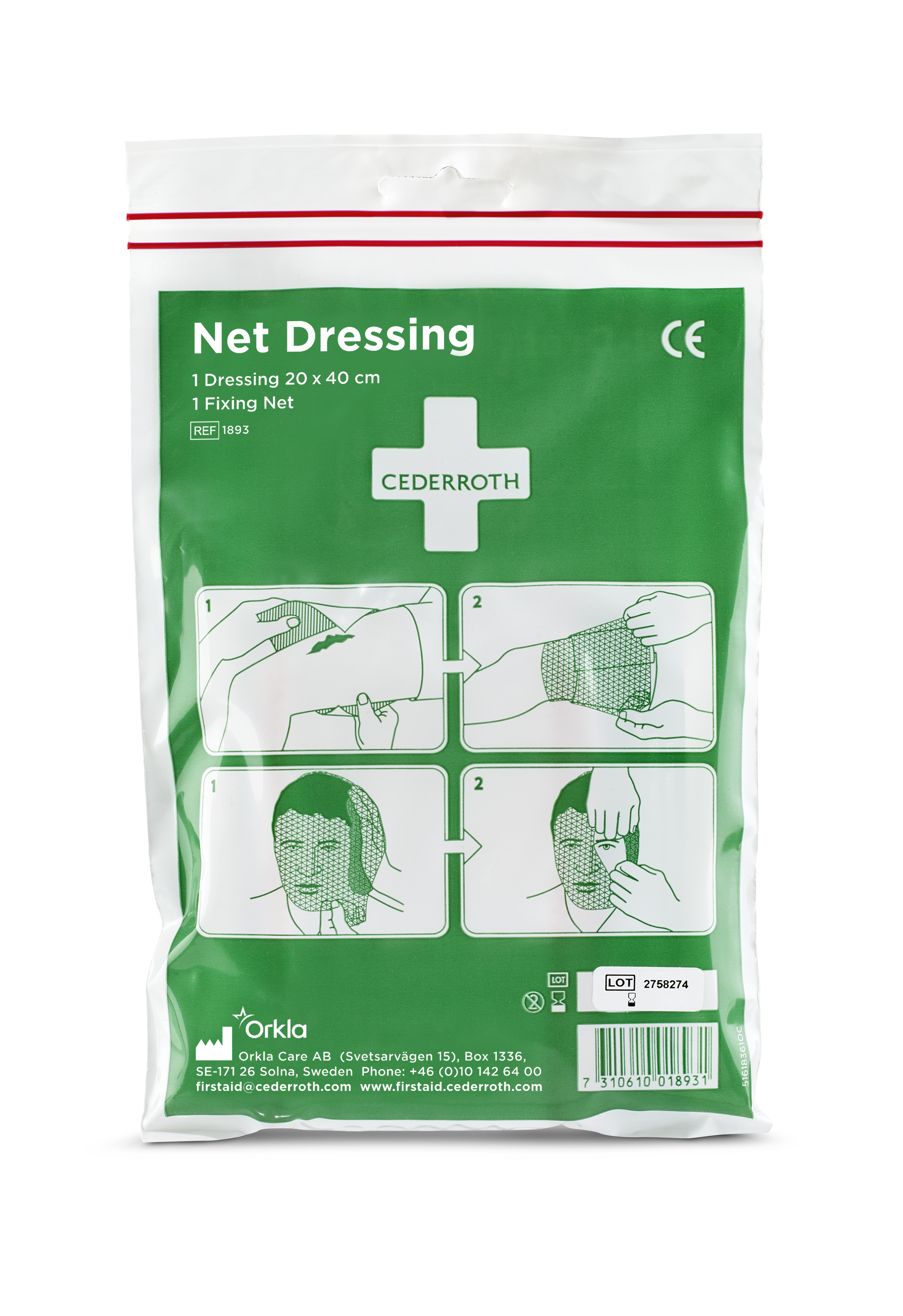 CEDERROTH Netzverband - Packung à 20 Stück