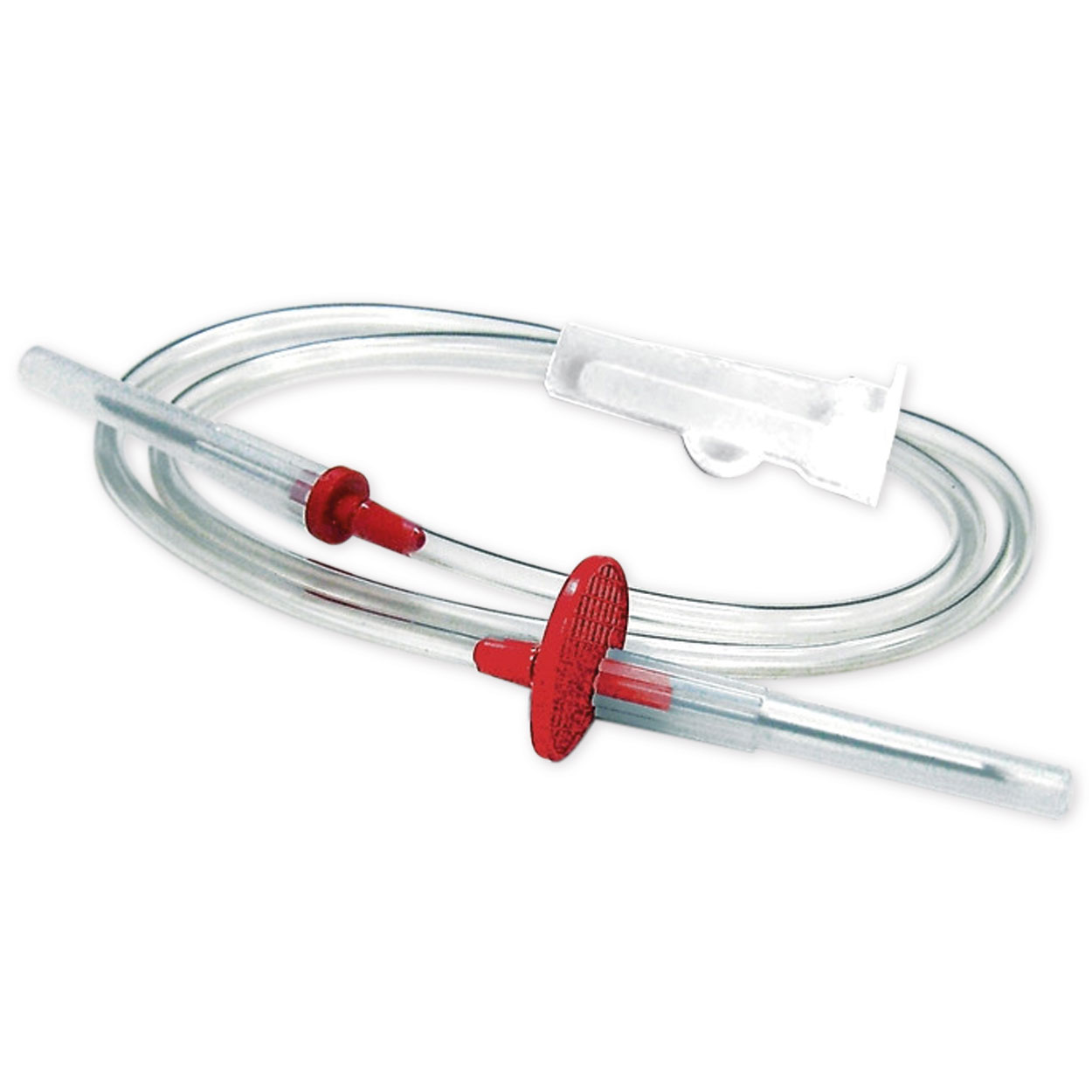 PPS-Blutentnahmegeräte, rot, mit Rollklemme, VPK Ø 1,8 x 43 mm (10 Stck.)