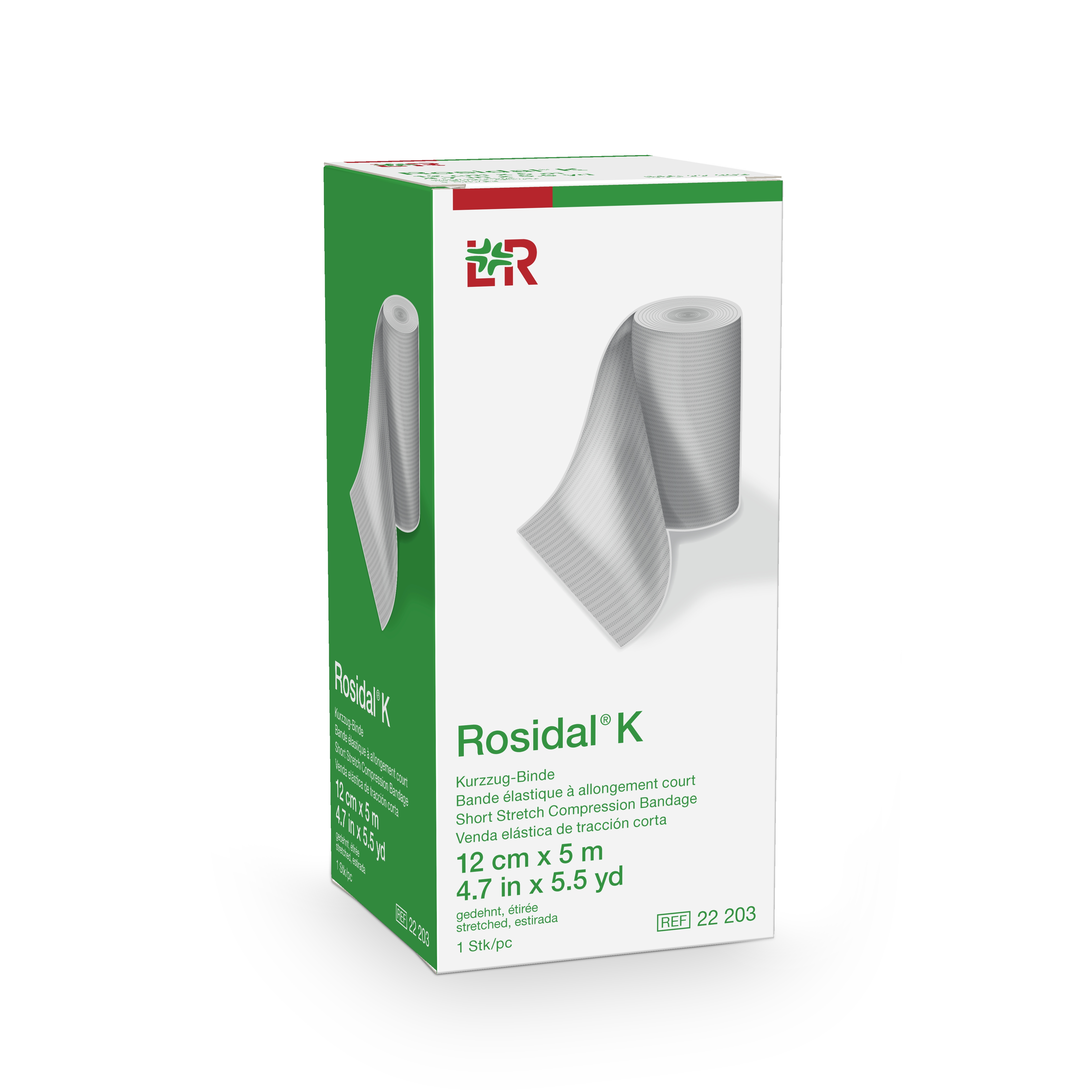 Rosidal® K - Kurzzugbinde 12 cm x 5 m - 10 Stück
