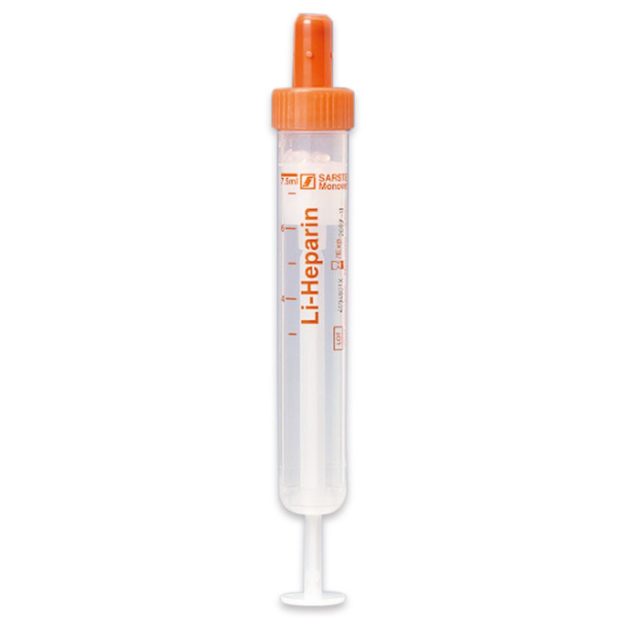 S-Monovetten 7,5 ml, 92 x 15 mm Lithium-Heparin flüssig - Packung à 50 Stück