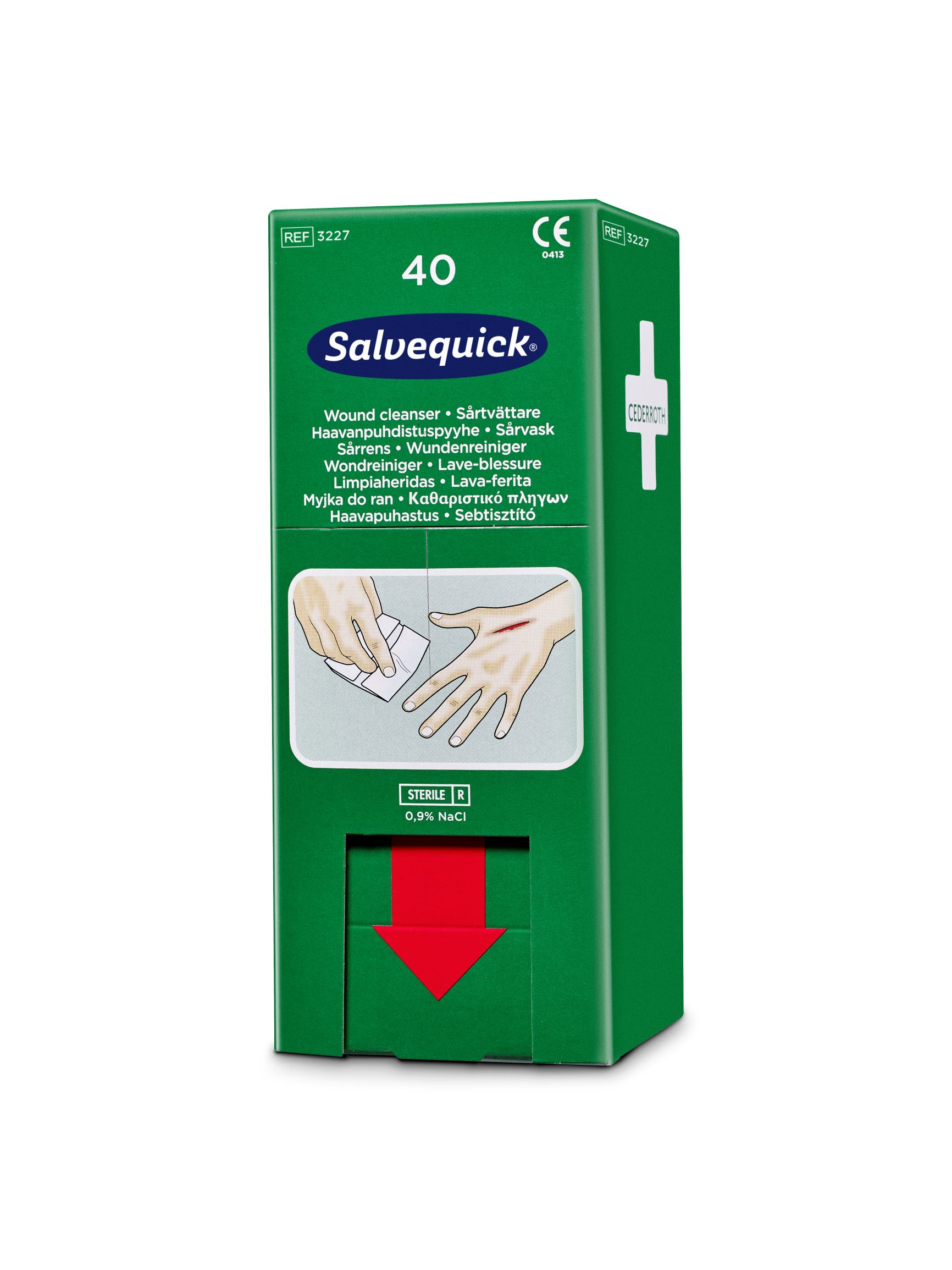 Cederroth Savett Wundreiniger - Nachfüllpackung 40 Tücher