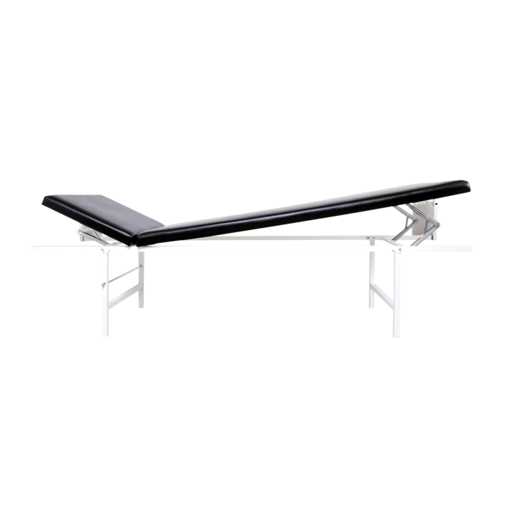 Wandklapp-Ruheraumliege Stahl Kopf/Fuß verst.,waag., schwarz