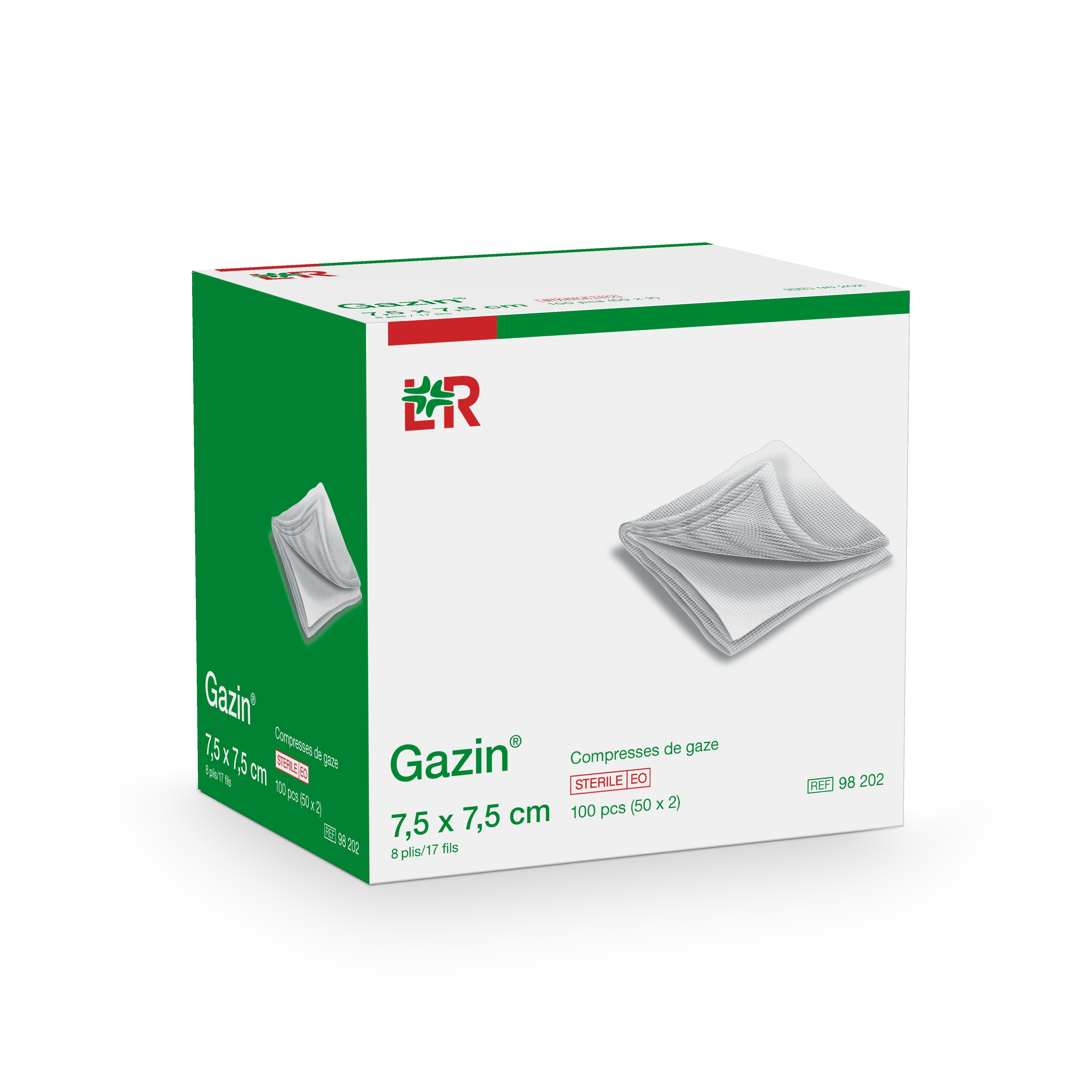 Gazin® Mullkompressen 10 x 10 cm - 100 Stück