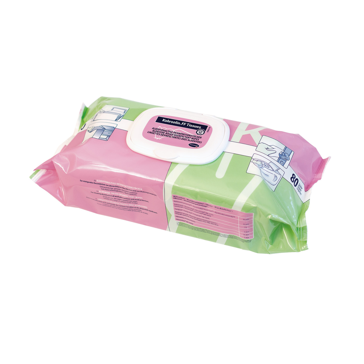 Kohrsolin® FF Tissues, Flow-Pack (80 Tücher)